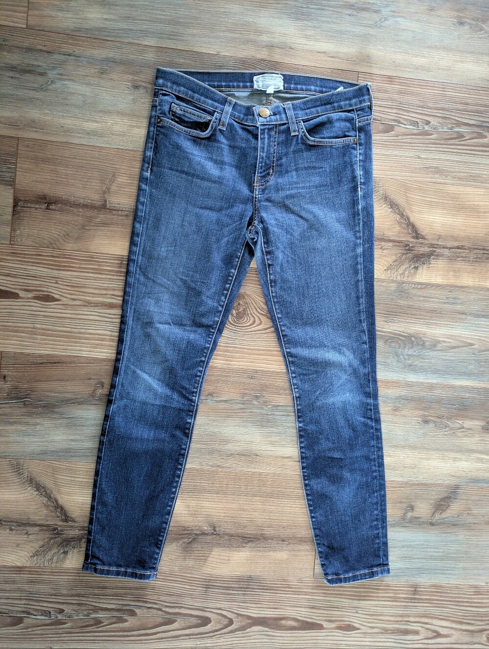 Current Elliott Dark Medium Wash Tavern The Stilleto Skinny Denim Jeans 28